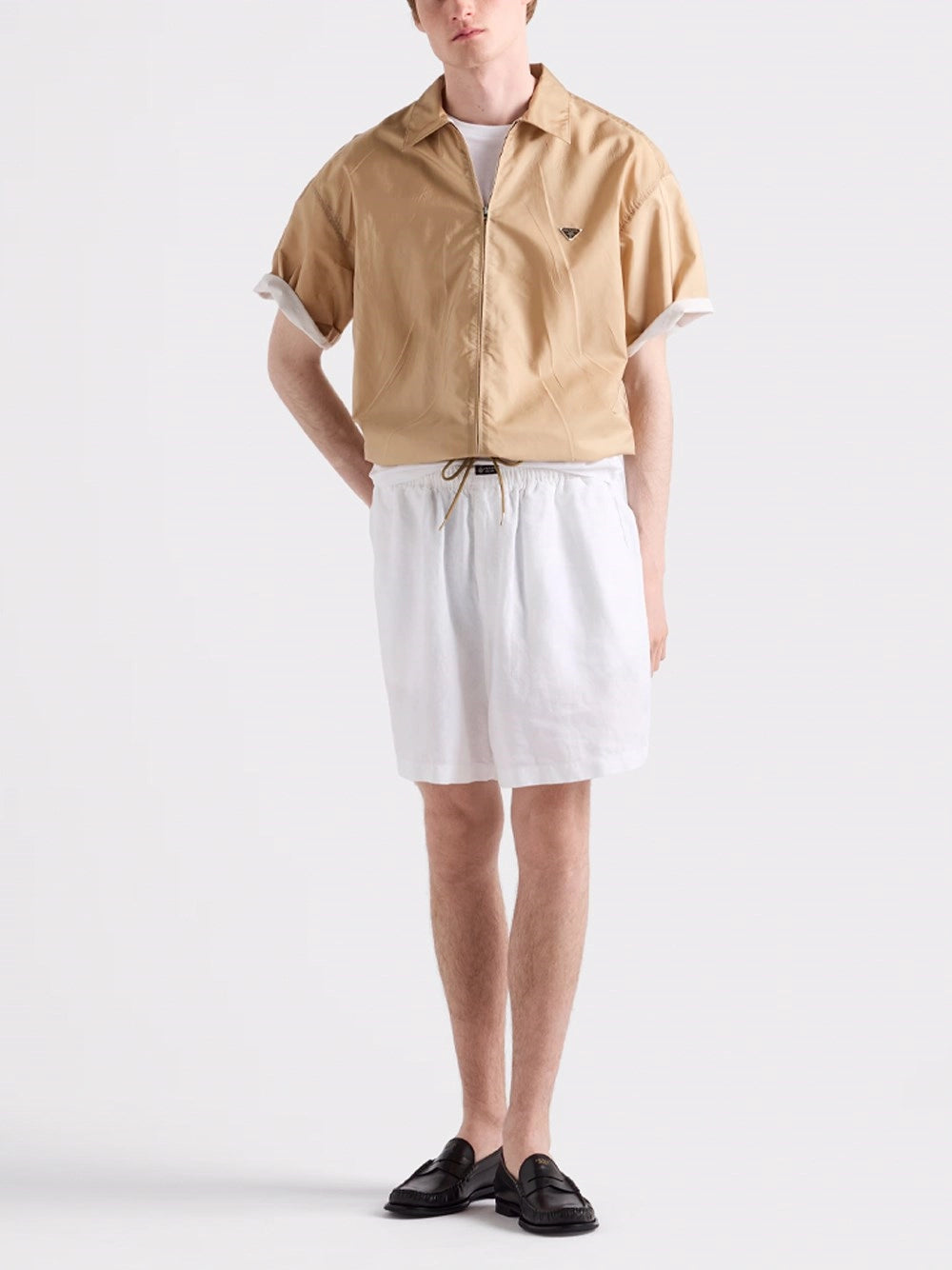 Prada Men Re-Nylon Short Sleeved Shirt PRADA