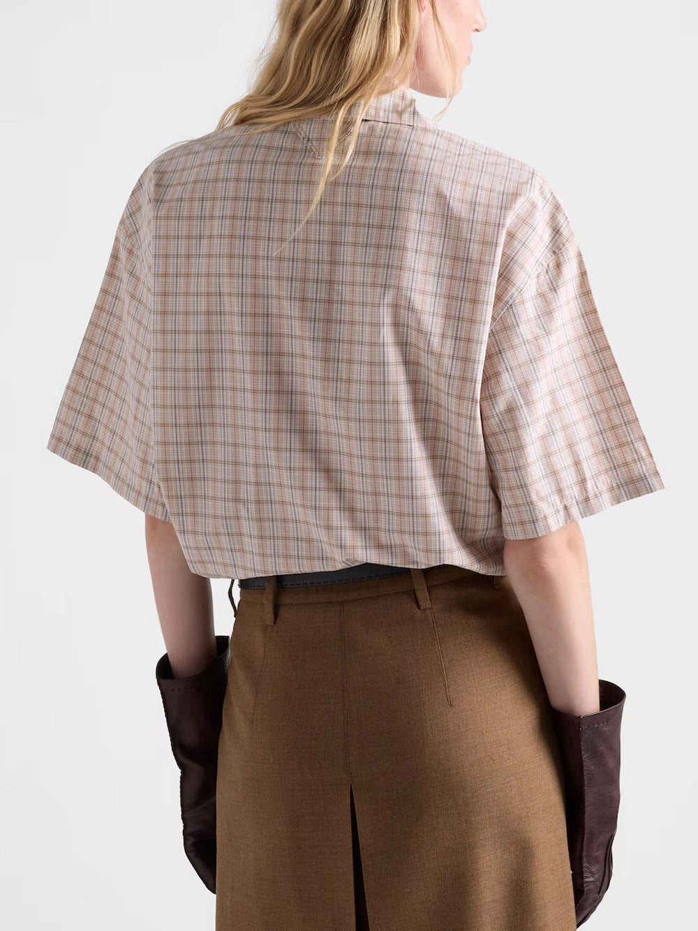 Prada Women Madras Print Shirt PRADA