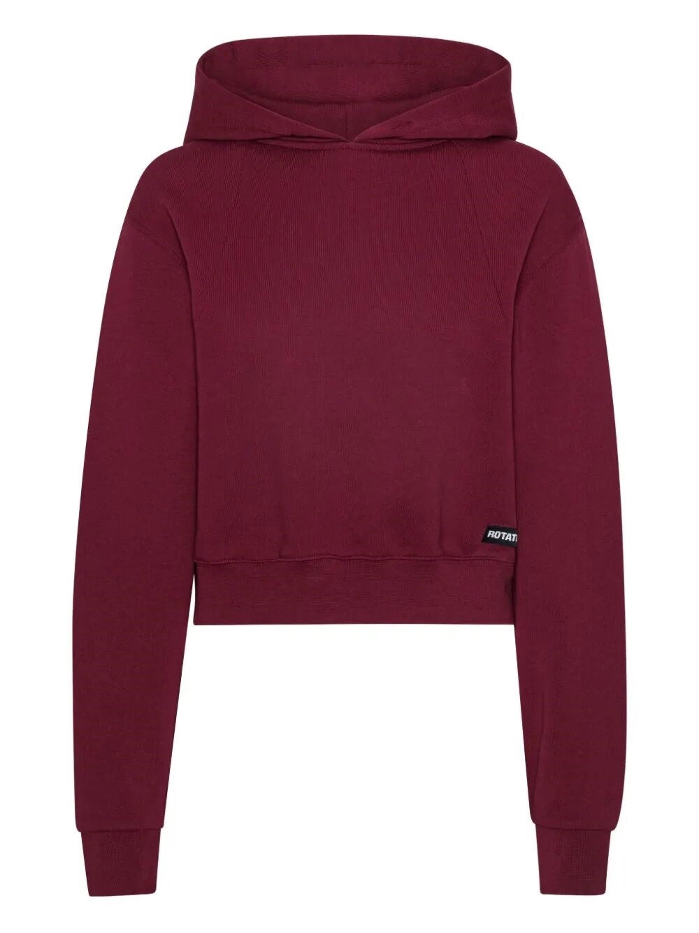Rotate Women Terry Back Cropped Hoodie