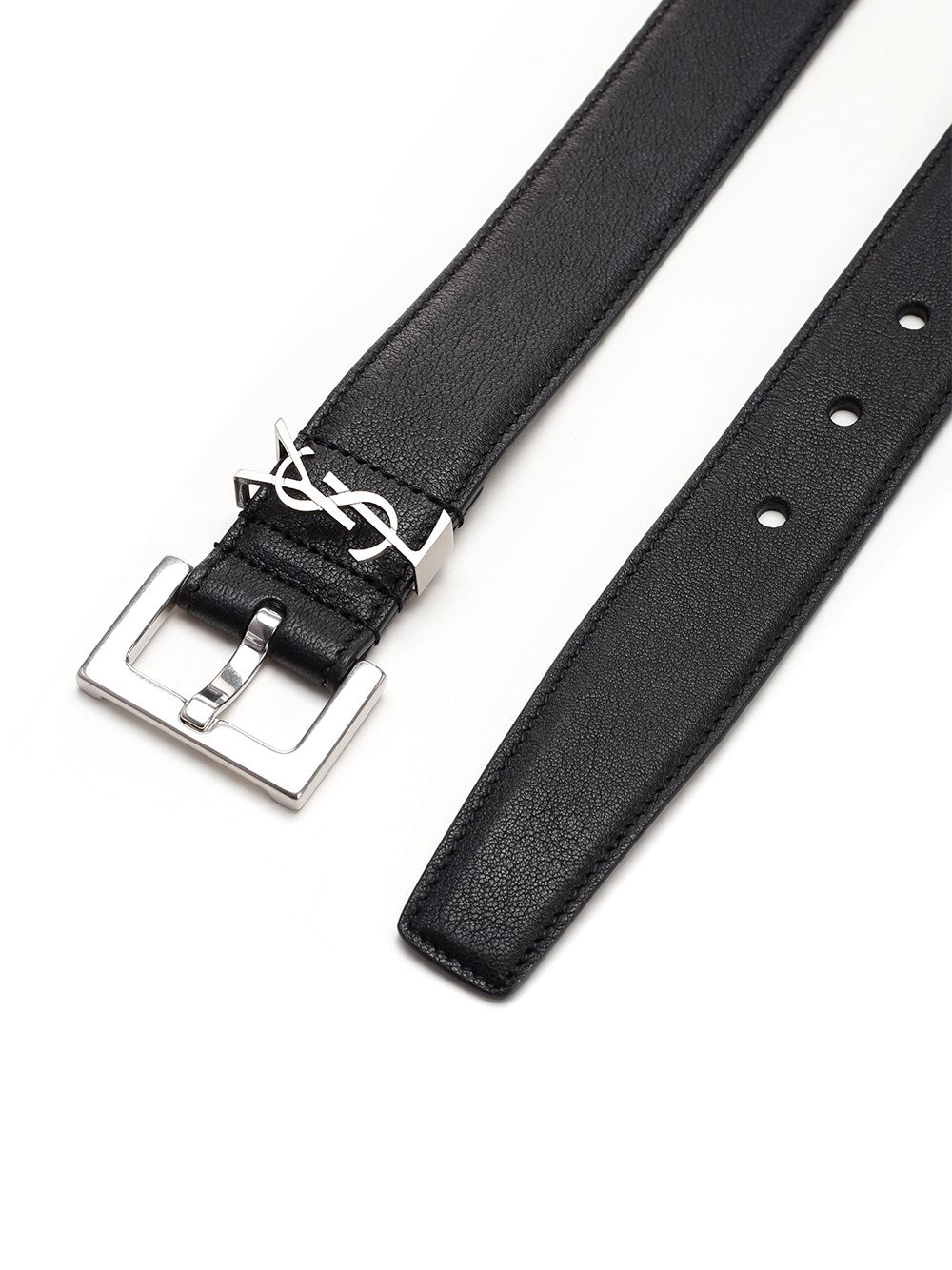 Saint Laurent Men Black "Monogram" Belt SAINT LAURENT