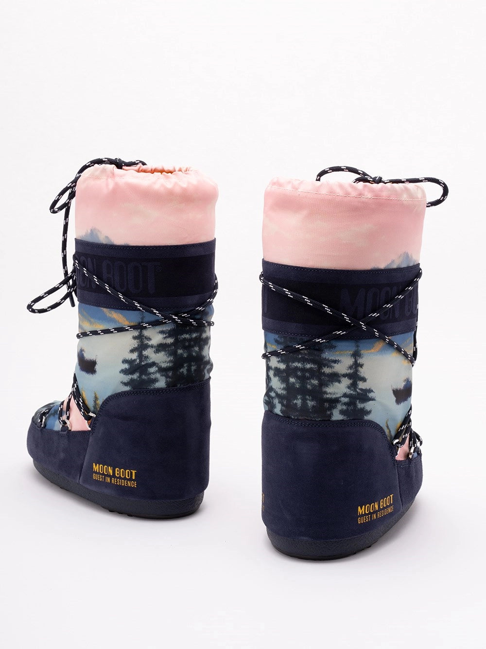 Moon Boot Women `Mb X Guest In Residence Icon High Postcard` Boots MOON BOOT