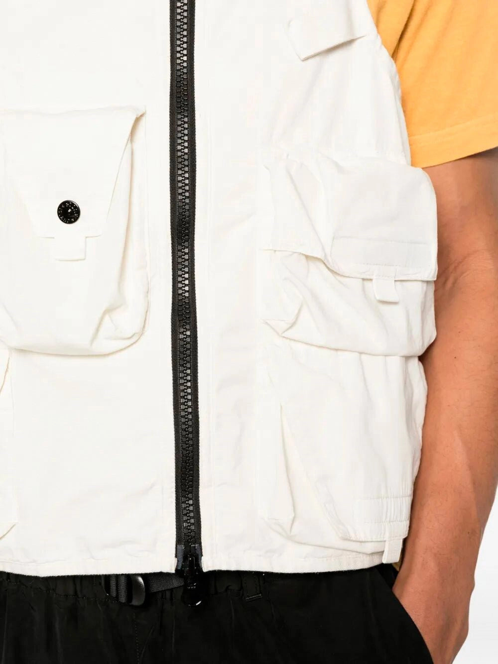 Stone Island Men Cotton Nylon Micro Ripstop Vest STONE ISLAND