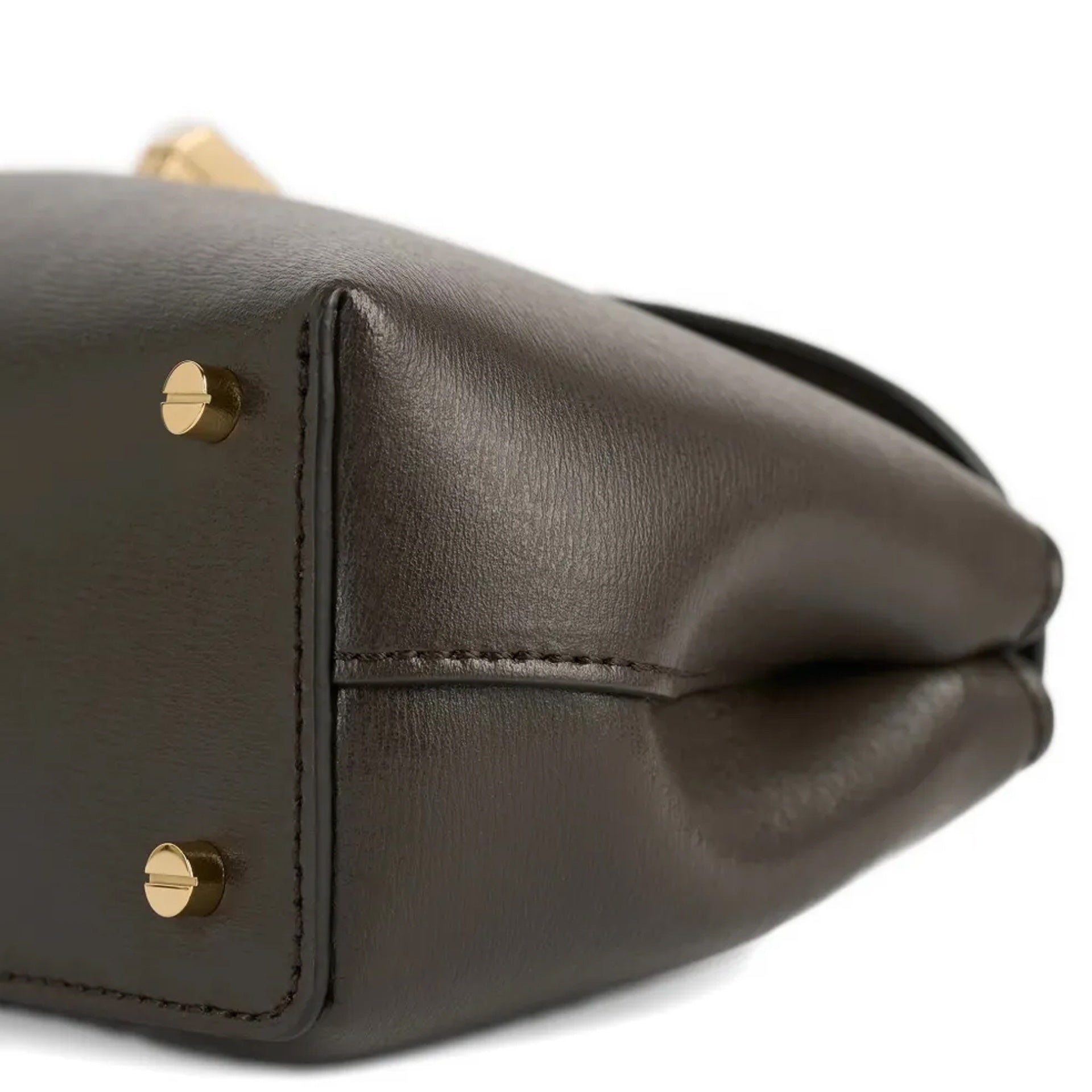 Toteme T-Lock Leather Clutch Bag Women TOTEME