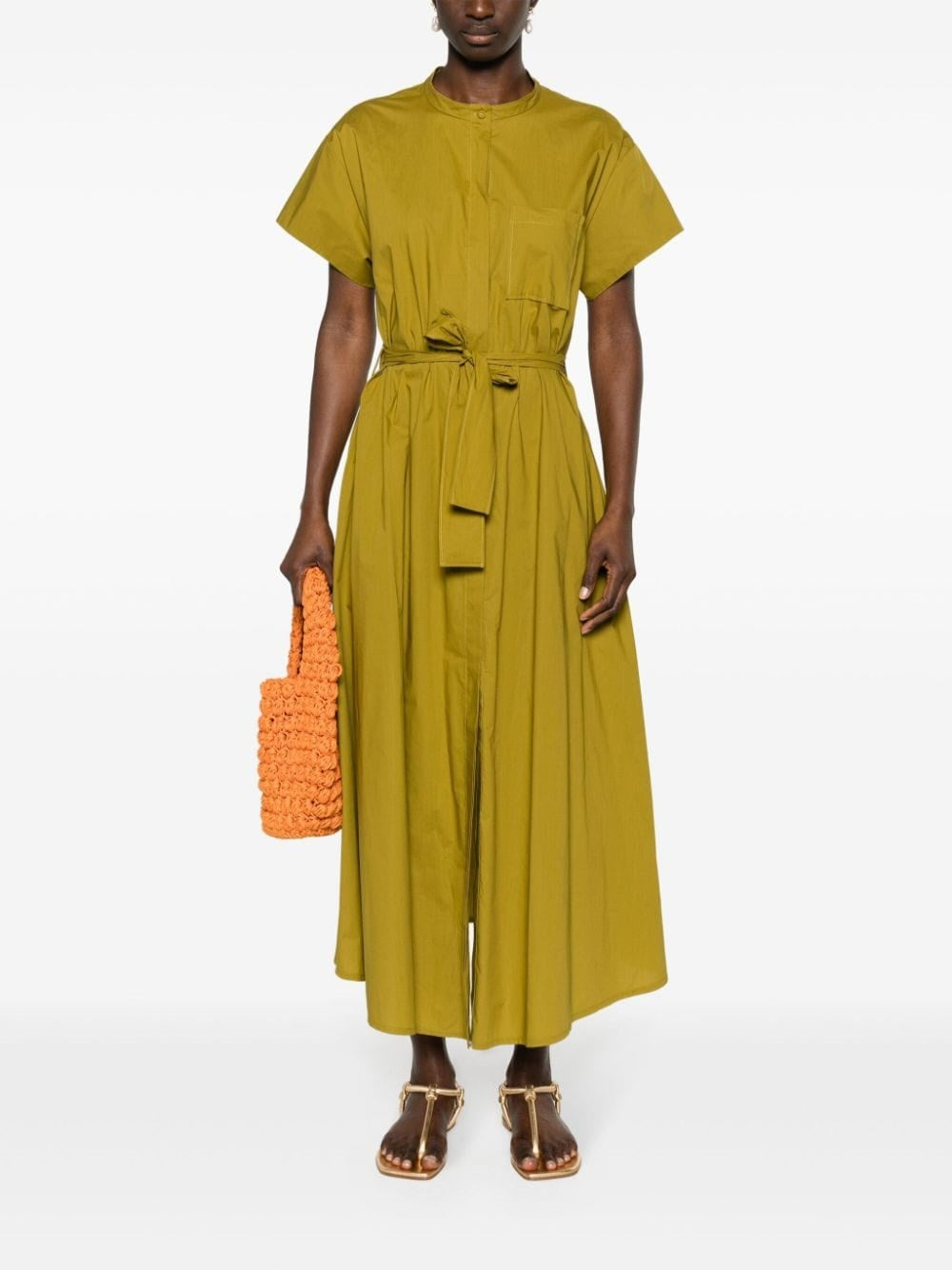 Forte_Forte Women Green Cotton Shirtdress FORTE FORTE