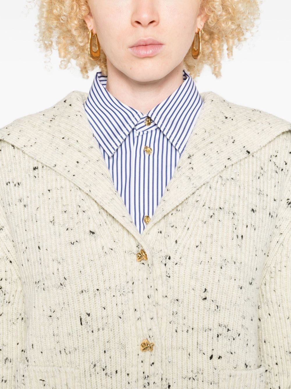 Bottega Veneta Women Ribbed Wool Cardigan BOTTEGA VENETA