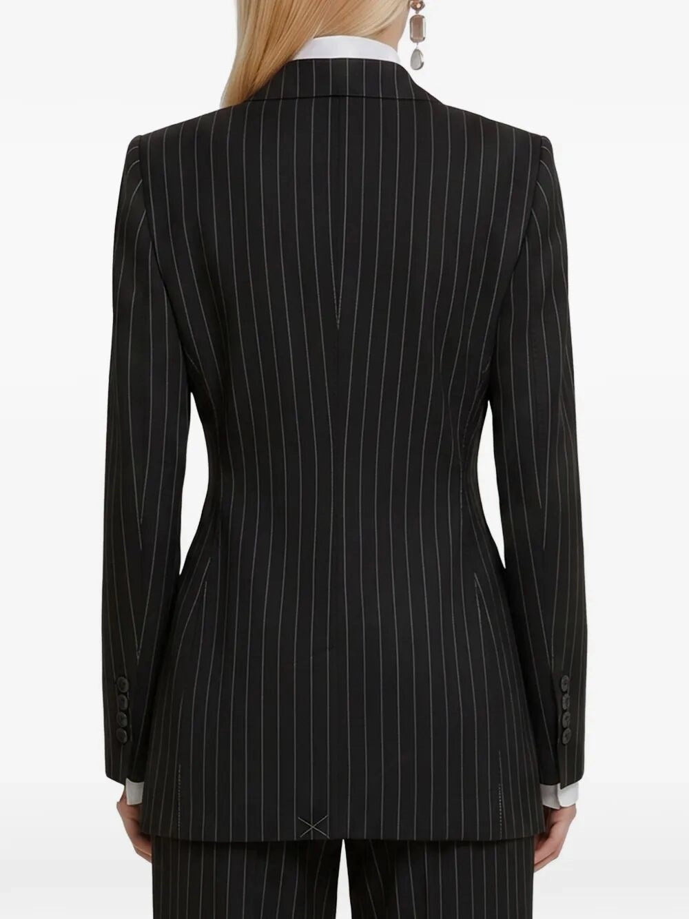Dolce & Gabbana Women Double-Breasted Turlington Pinstripe Blazer DOLCE & GABBANA