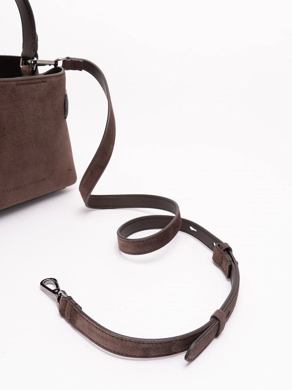 Brunello Cucinelli Women Small Soft Velour Crossbody Bag BRUNELLO CUCINELLI