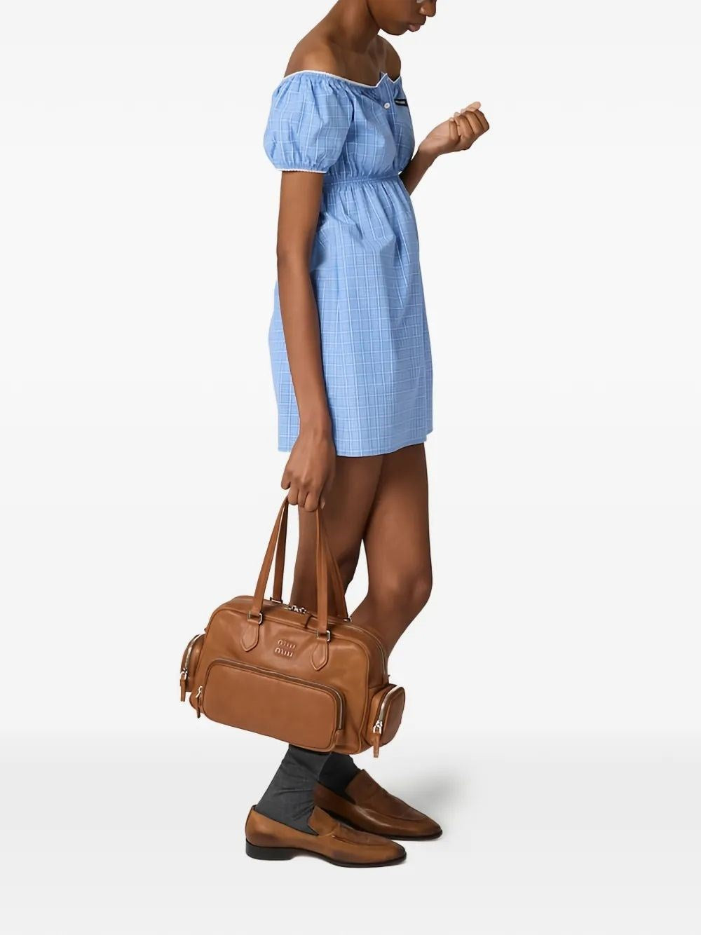 Miu Miu Women Mini Dress In Cotton Poplin MIU MIU