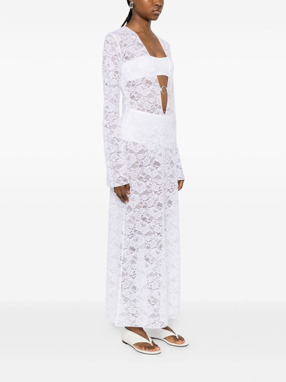 Oseree Women Long Lace Dress OSEREE