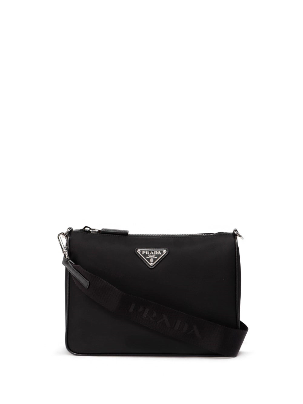 Prada Men Re-Nylon And Saffiano Leather Shoulder Bag PRADA