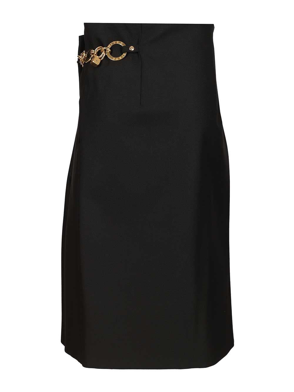 Celine Women Mohair Wool Midi Skirt CELINE
