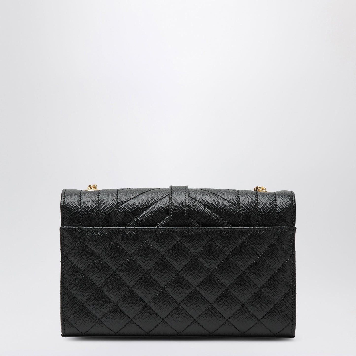 Saint Laurent Small Envelope Flap Bag In Quilted Leather, Black Women SAINT LAURENT