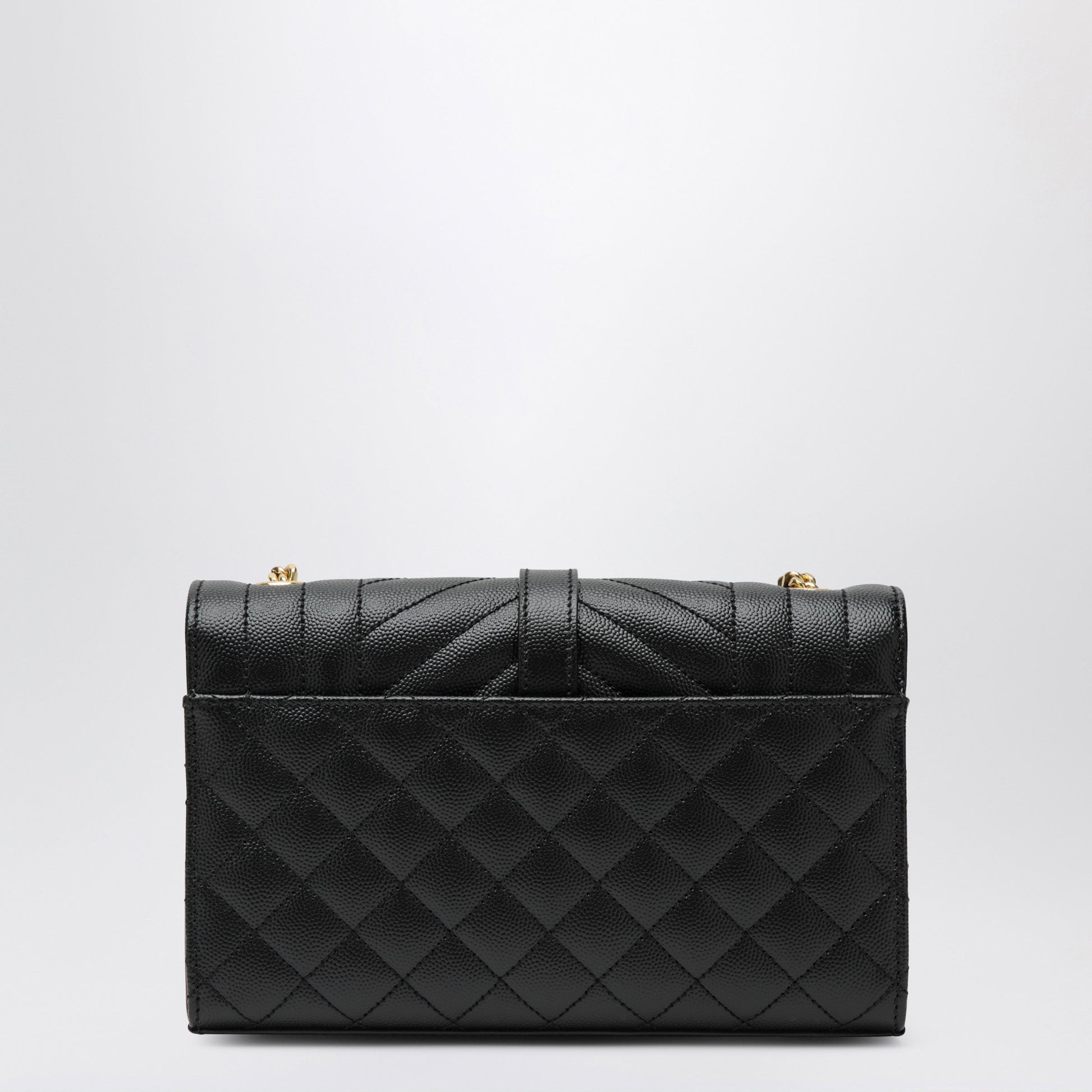 Saint Laurent Small Envelope Flap Bag In Quilted Leather, Black Women SAINT LAURENT