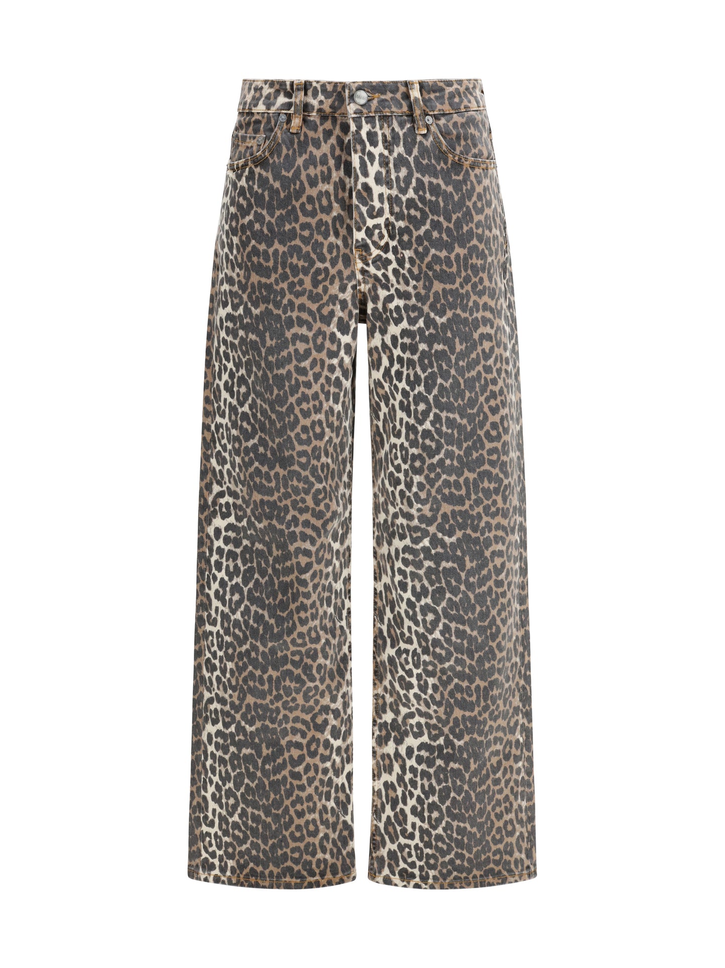 Ganni Women Animal Print Jeans GANNI