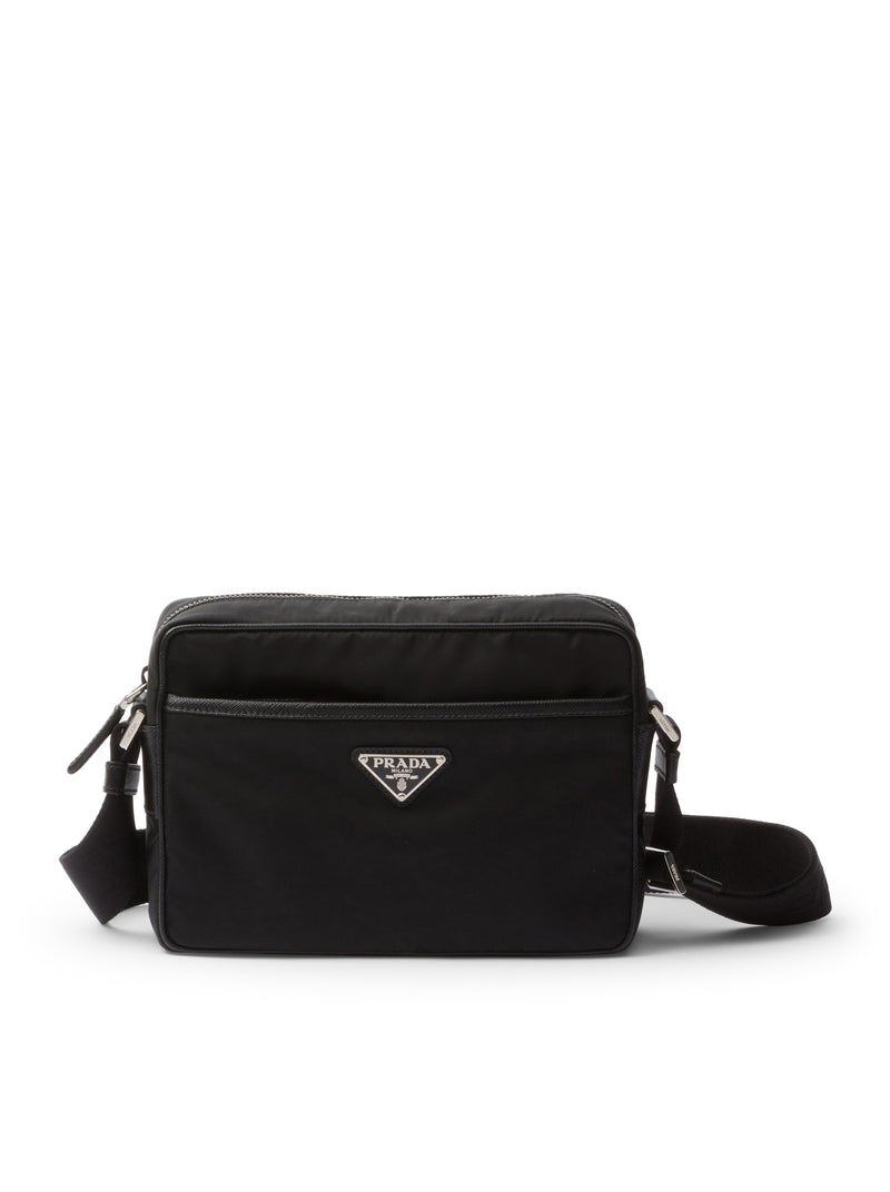 Prada Men Shoulder Bag In Re-Nylon And Saffiano PRADA