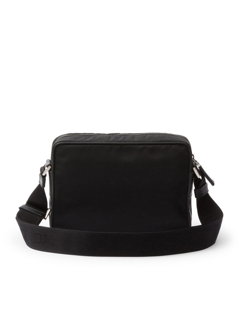 Prada Men Shoulder Bag In Re-Nylon And Saffiano PRADA