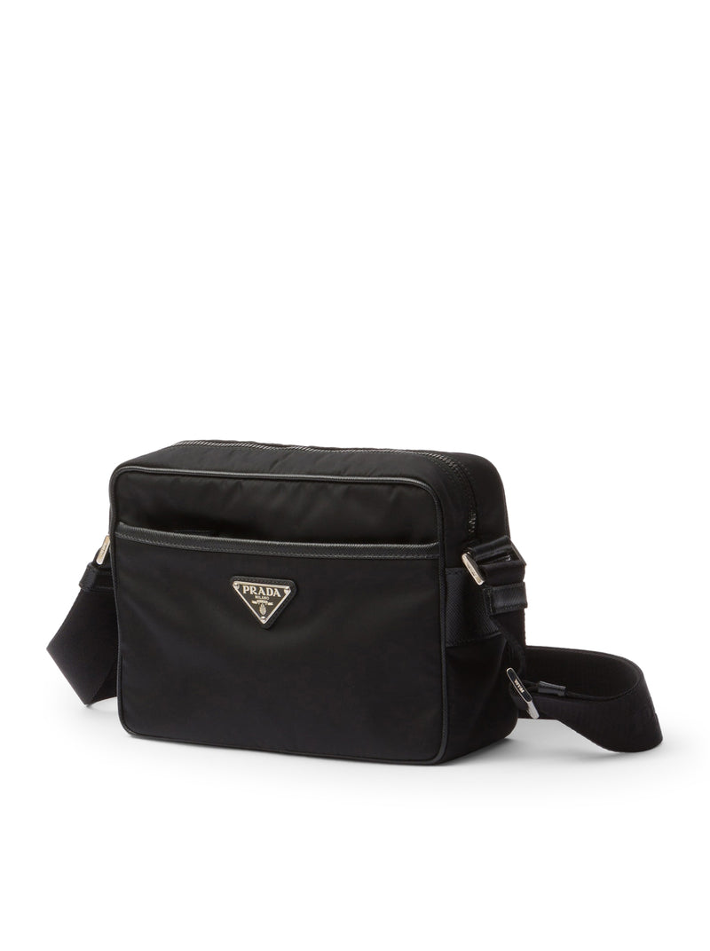 Prada Men Shoulder Bag In Re-Nylon And Saffiano PRADA