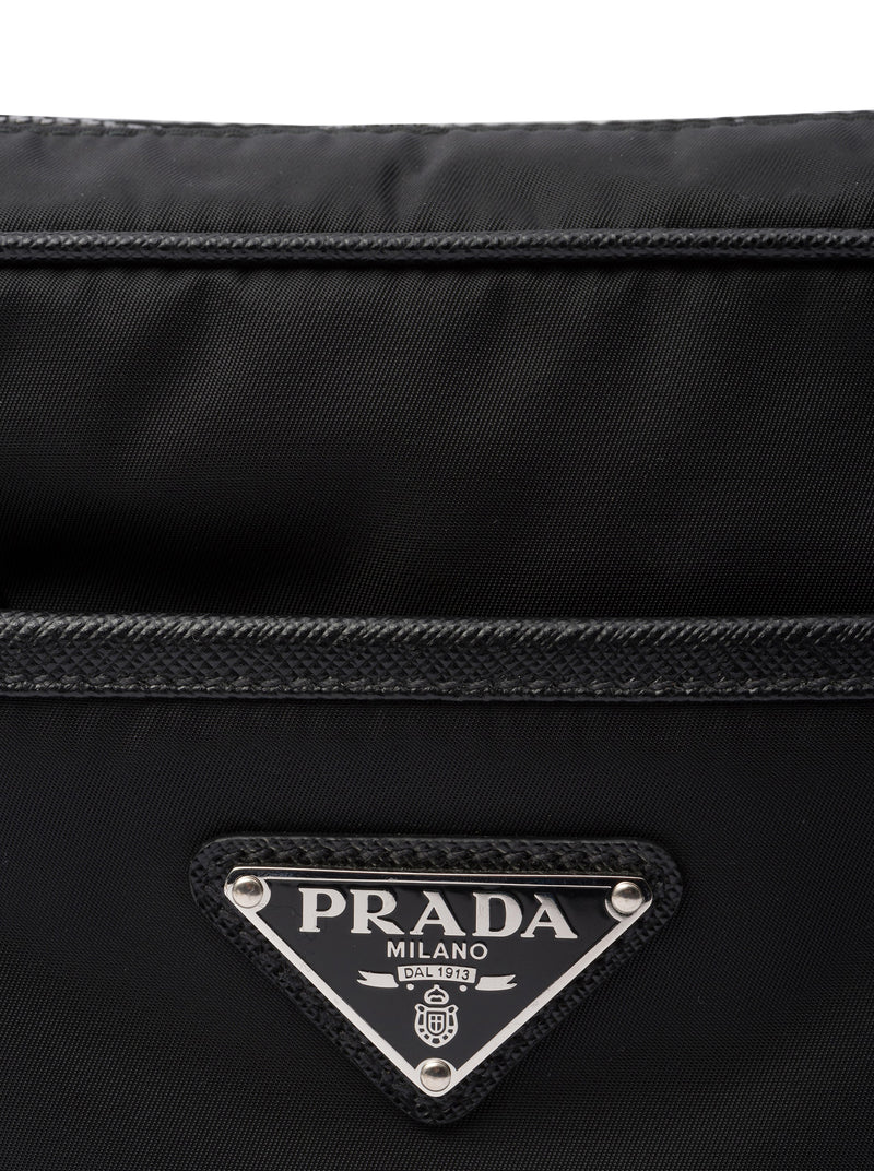 Prada Men Shoulder Bag In Re-Nylon And Saffiano PRADA