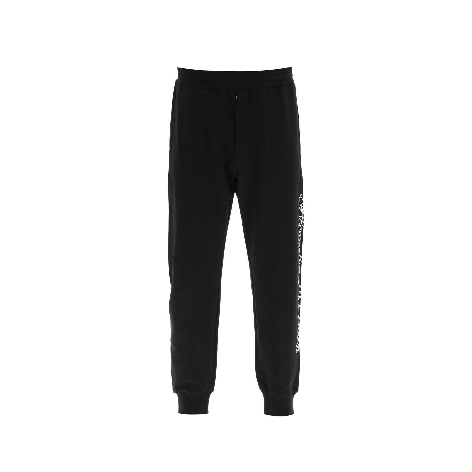 Alexander Mcqueen Logo Cotton Pants Men ALEXANDER MCQUEEN