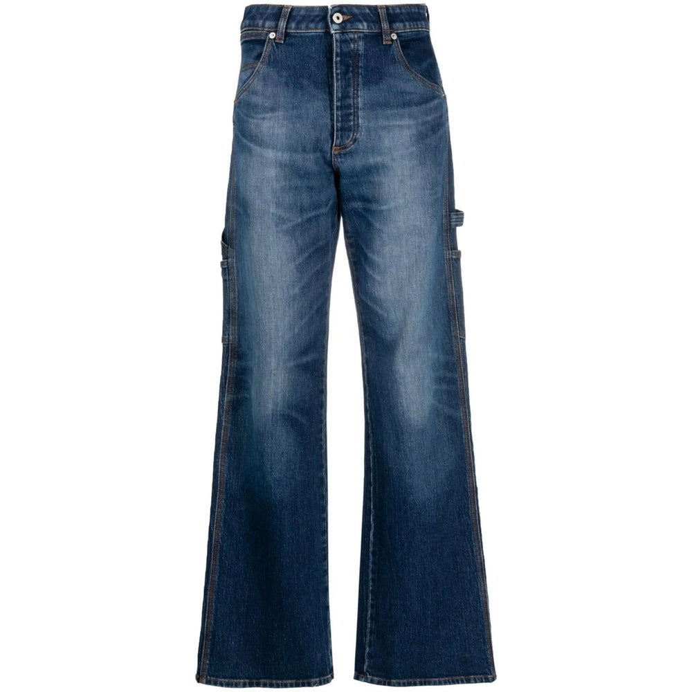 Heron Preston Blue Denim - Wide-Leg Jeans Women HERON PRESTON
