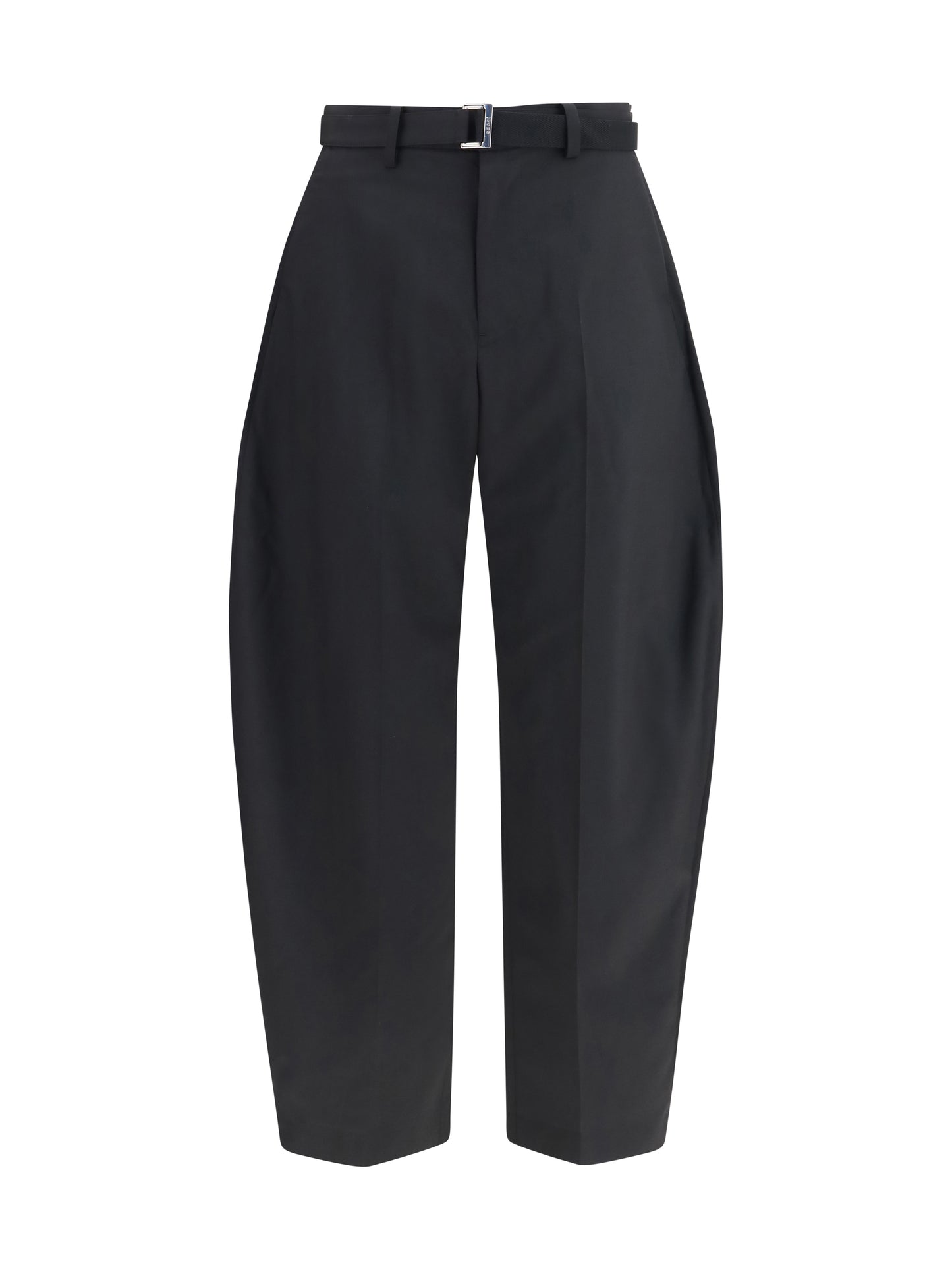 Sacai Men Wool Tailored Pants With Belt SACAI