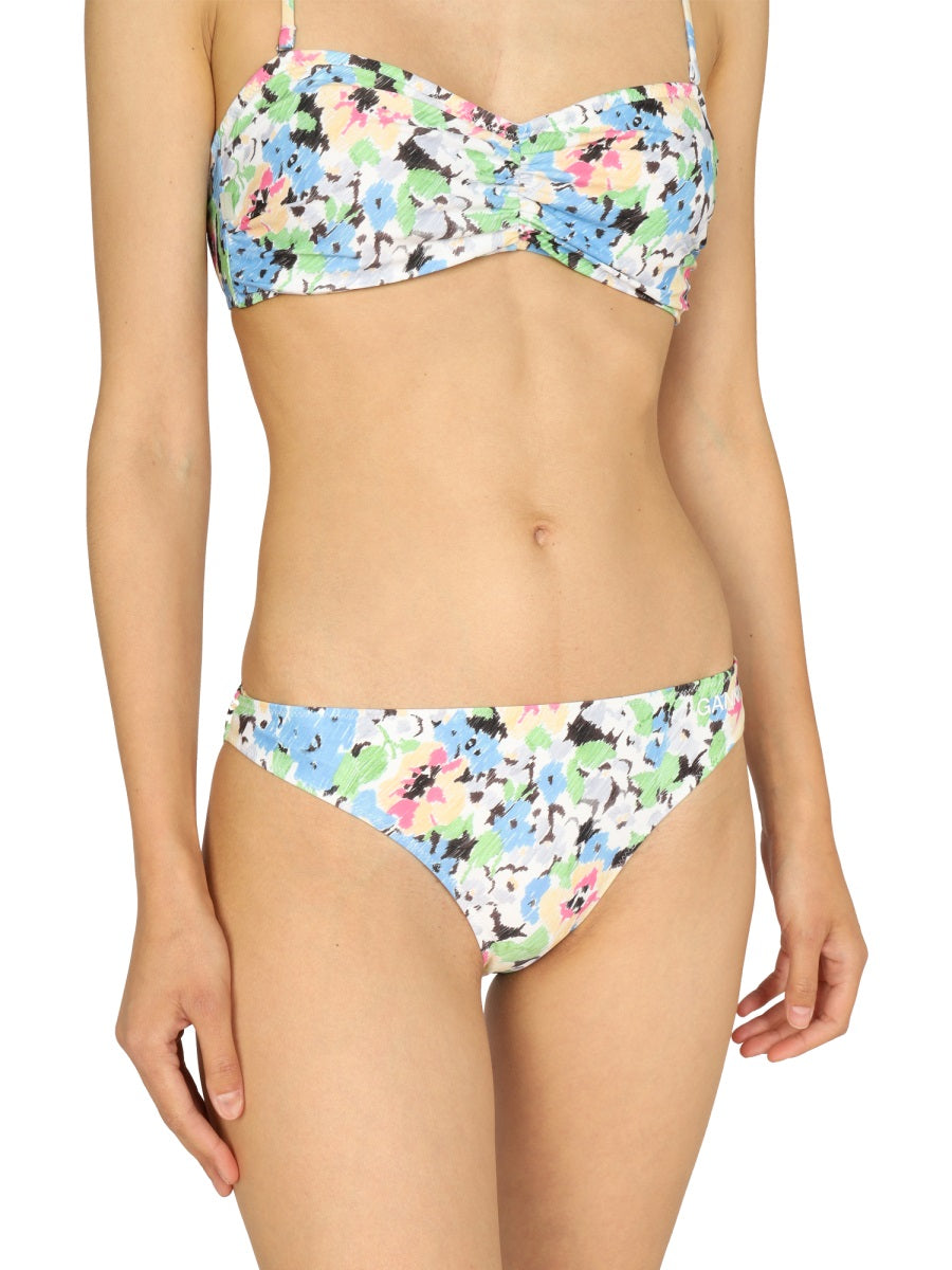 Ganni Women Floral Pattern Bikini Briefs GANNI