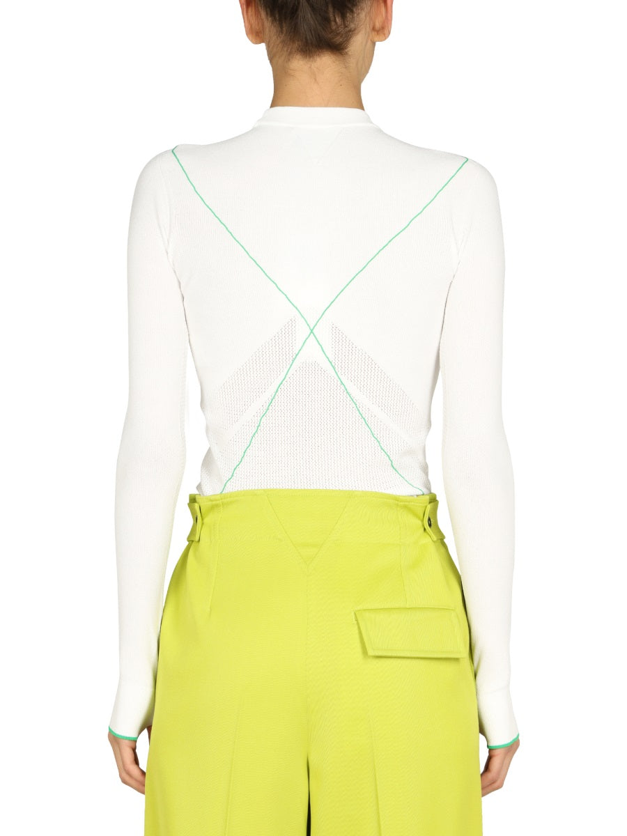 Bottega Veneta Women Contrasting Seams Sweater BOTTEGA VENETA