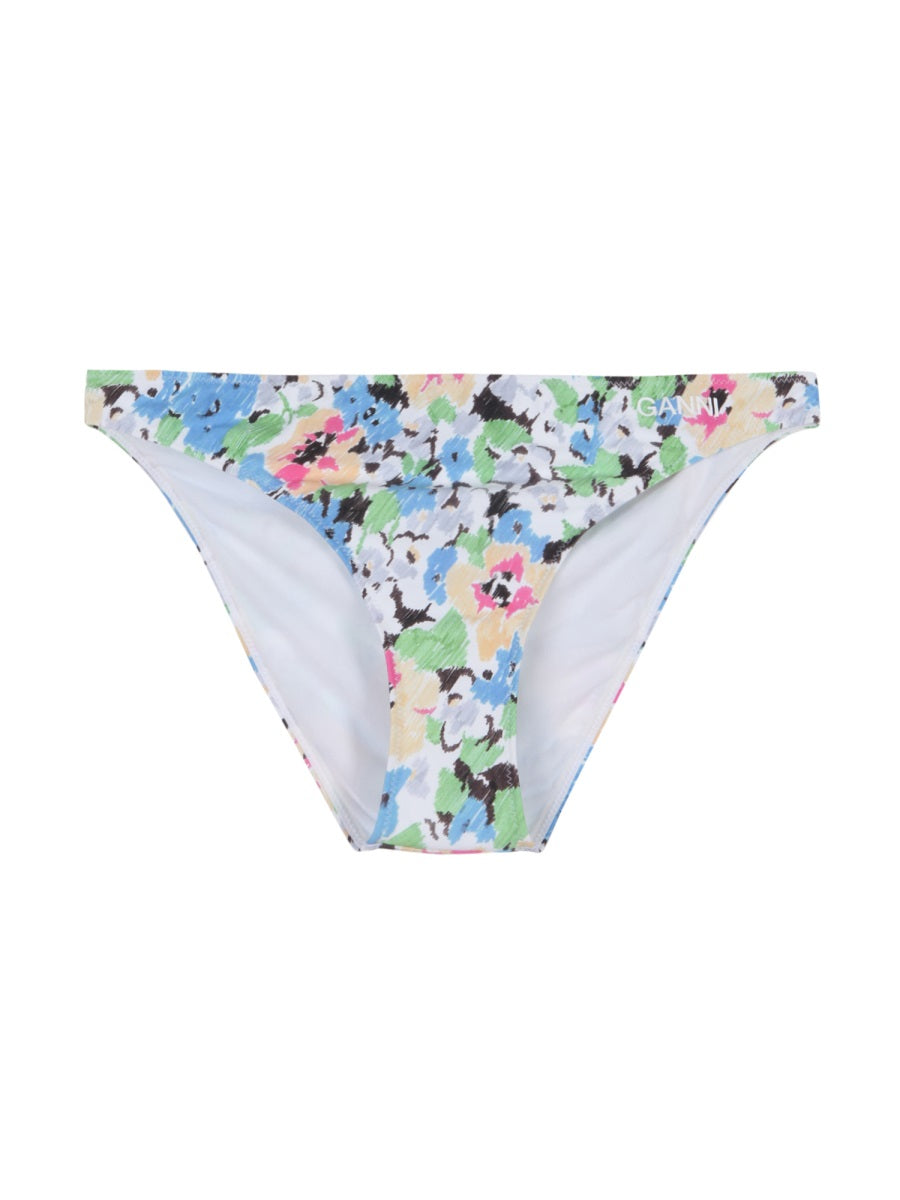 Ganni Women Floral Pattern Bikini Briefs GANNI