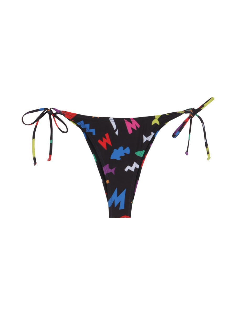Moschino Women All Over Print Bikini Briefs MOSCHINO