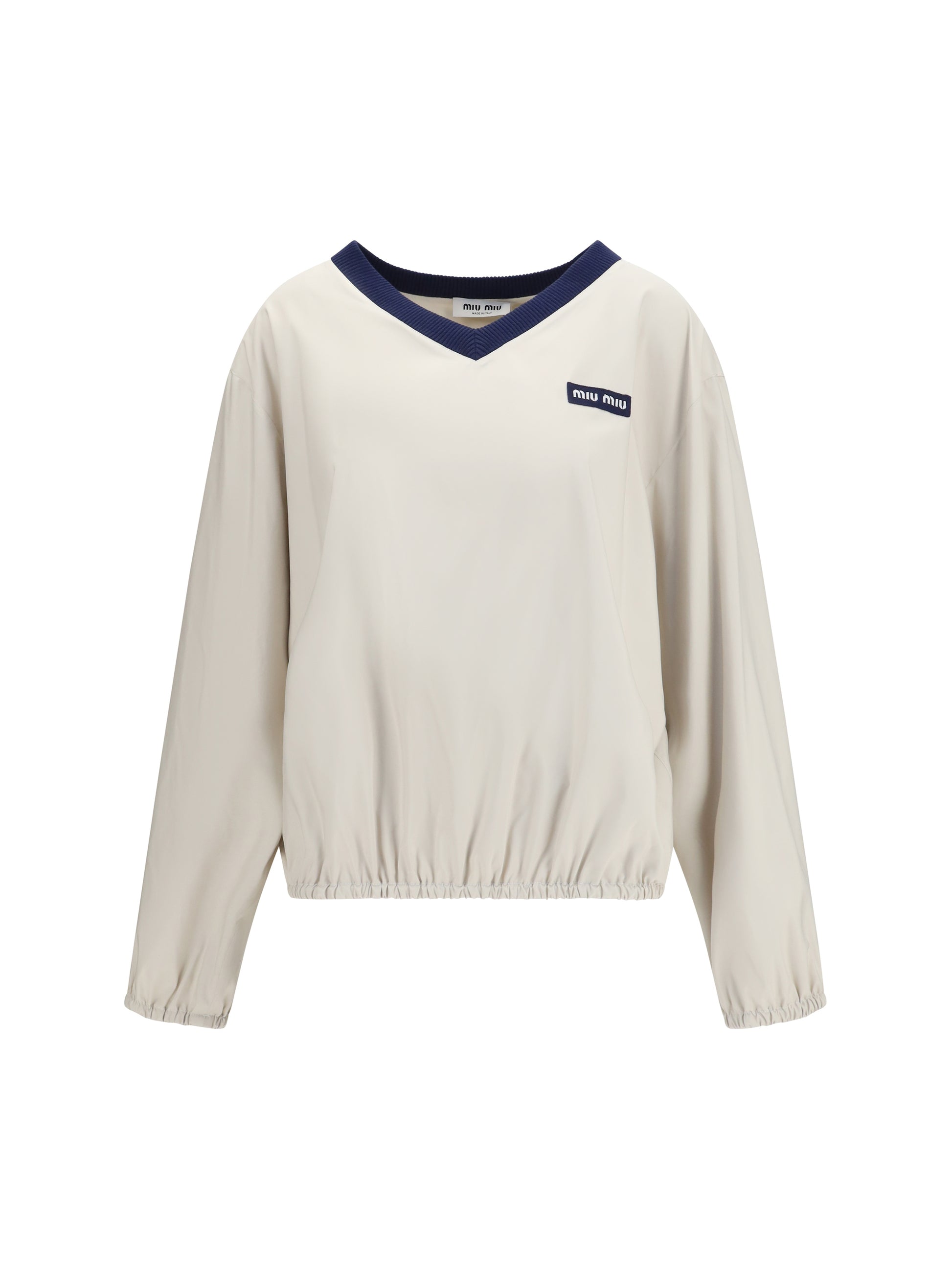 Miu Miu Women Pongé Tec Sweatshirt MIU MIU