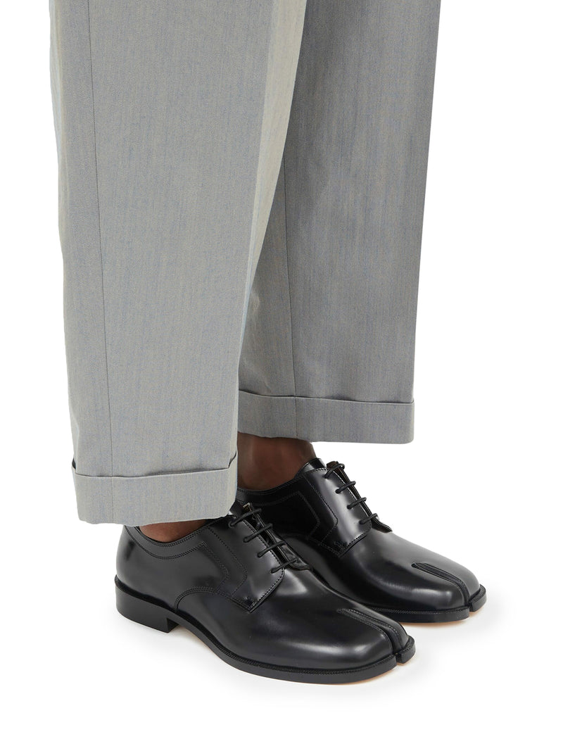 Maison Margiela Men Derby Tabi In Polished Calfskin MAISON MARGIELA
