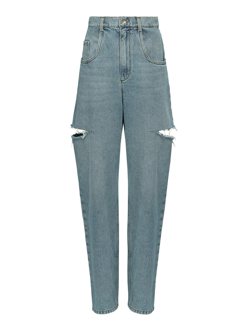 Maison Margiela Women Denim Jeans With Side Rips MAISON MARGIELA