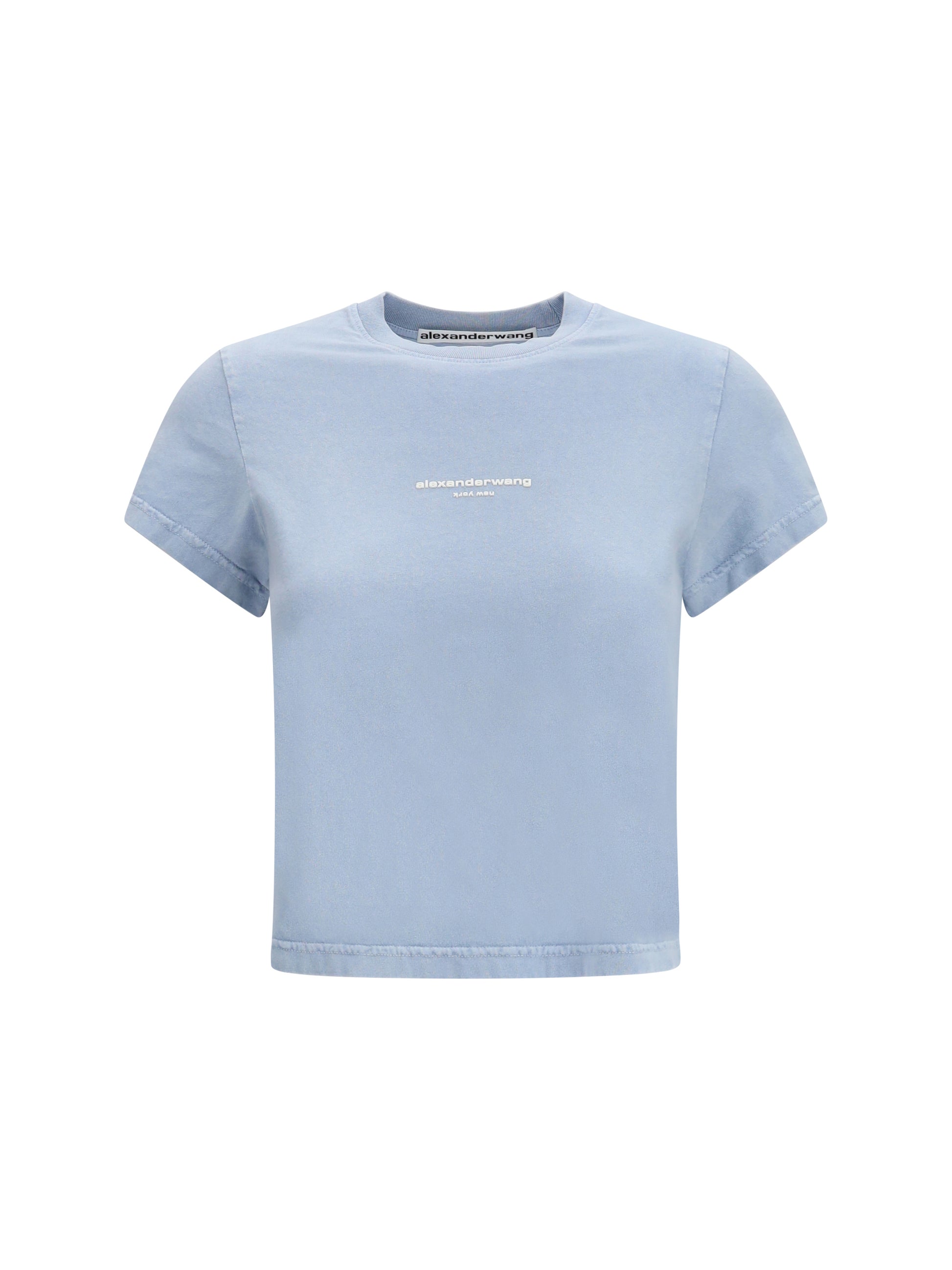 Alexander Wang Women Short-Sleeve T-Shirt With Central Logo Print ALEXANDER WANG