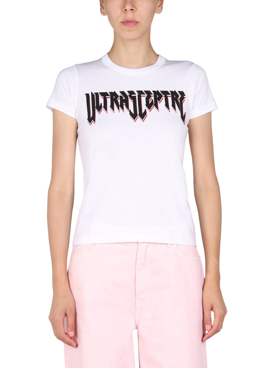 Raf Simons Women Logo Print T-Shirt RAF SIMONS