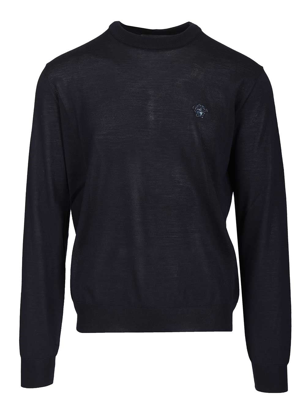 Versace Men "Medusa" Sweater In Wool, Silk And Cashmere VERSACE