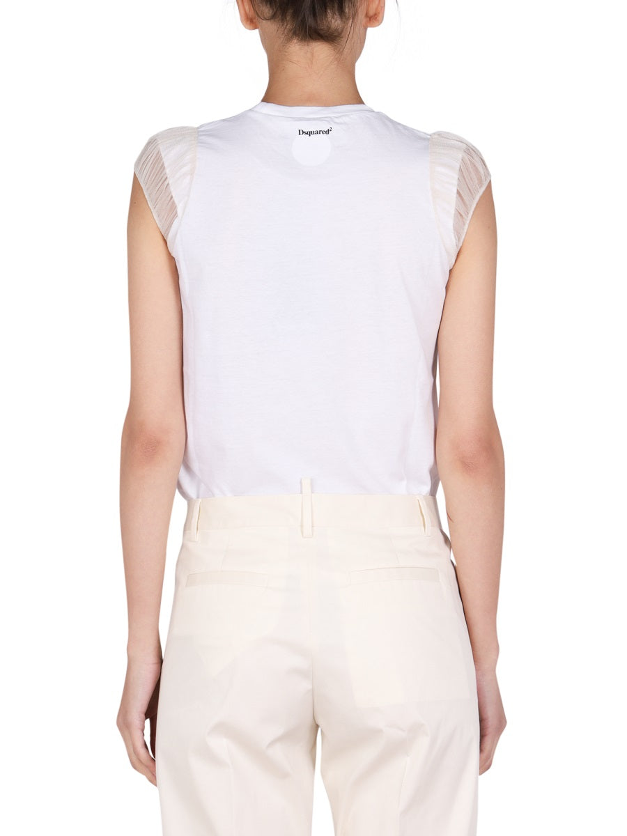 Dsquared Women Logo Print T-Shirt DSQUARED2
