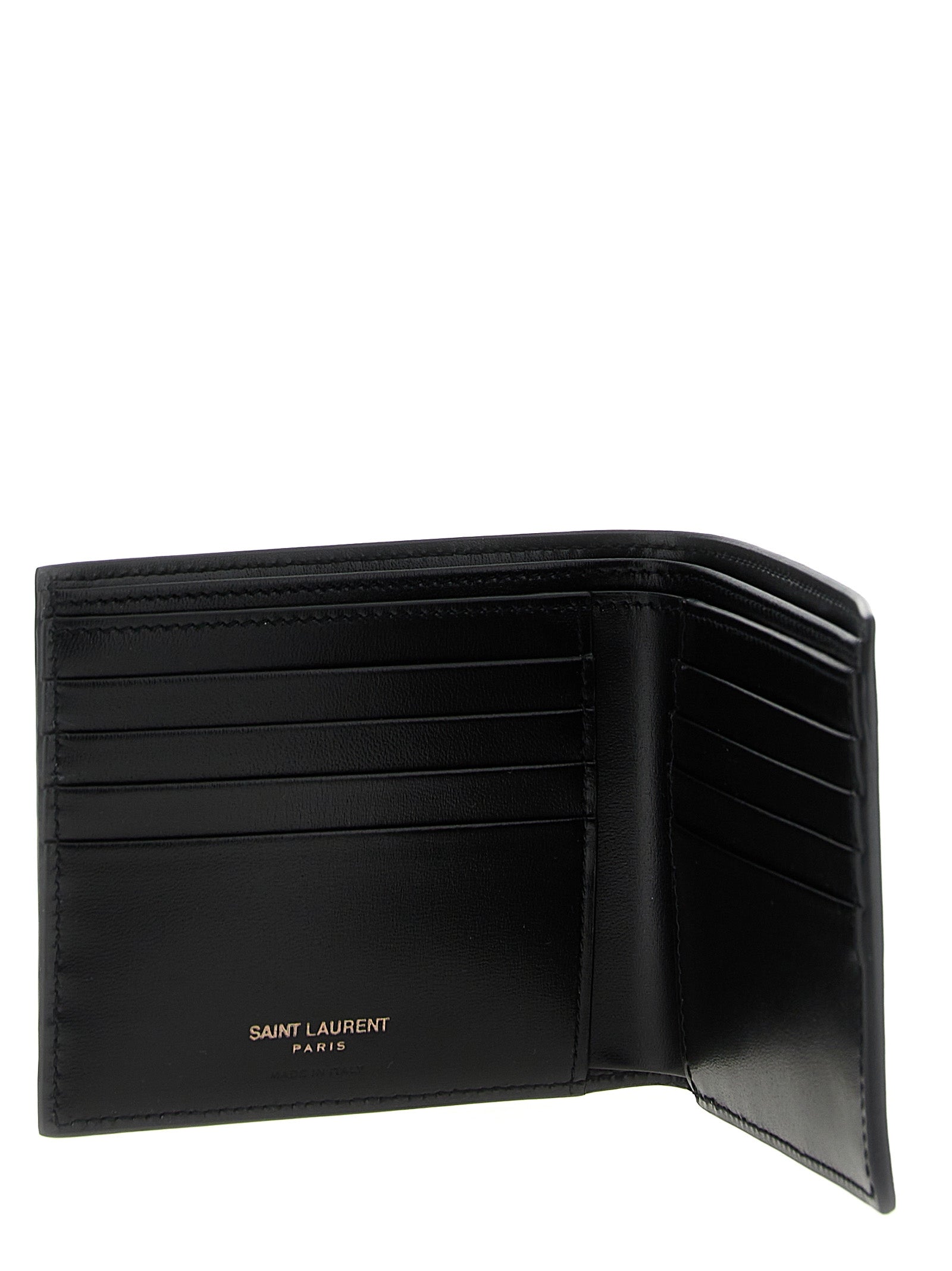 Saint Laurent Men Logo Leather Wallet SAINT LAURENT