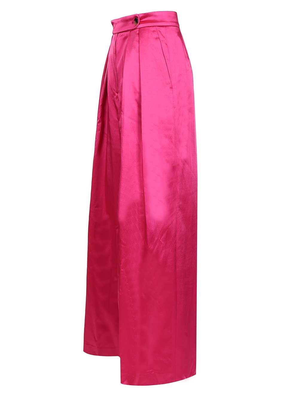 Dries Van Noten Women Wide Pink Trousers DRIES VAN NOTEN