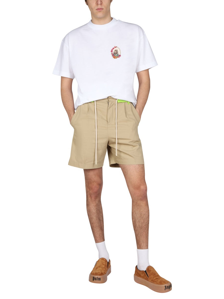 Palm Angels Men Side Band Bermuda Shorts PALM ANGELS