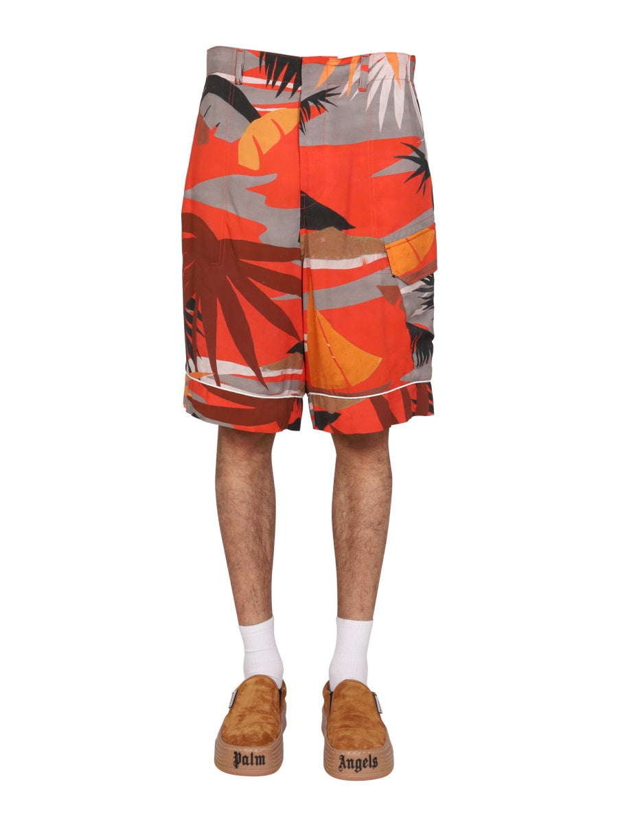 Palm Angels Men Cargo Bermuda Shorts PALM ANGELS