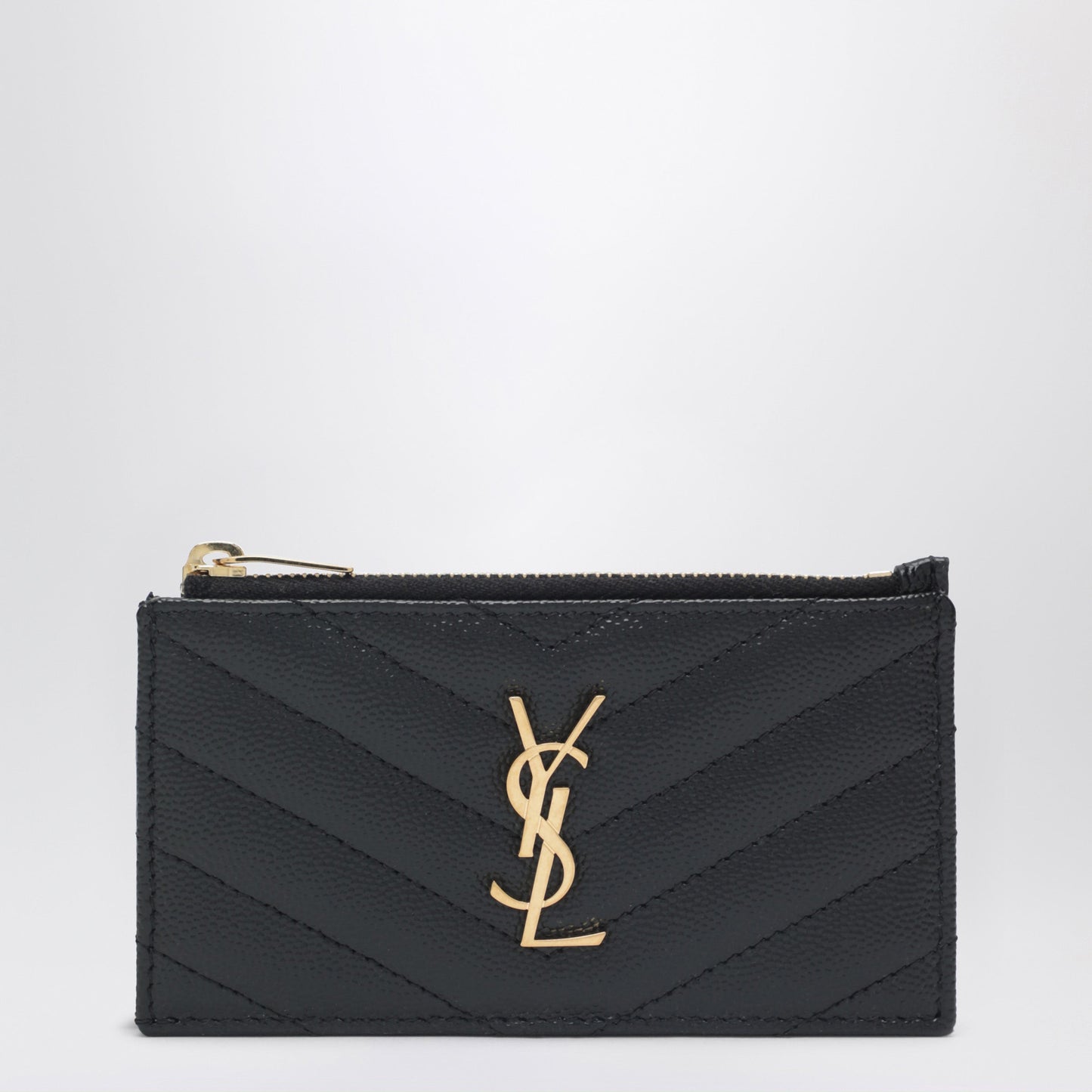 Saint Laurent Black Quilted Cassandre Card Holder Women SAINT LAURENT