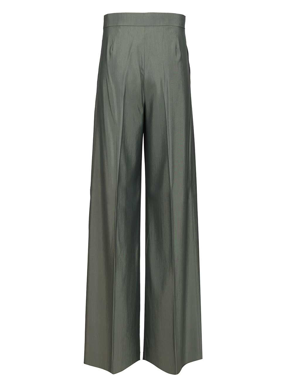 Max Mara Women Wide-Leg Trousers In Wool And Silk MAX MARA