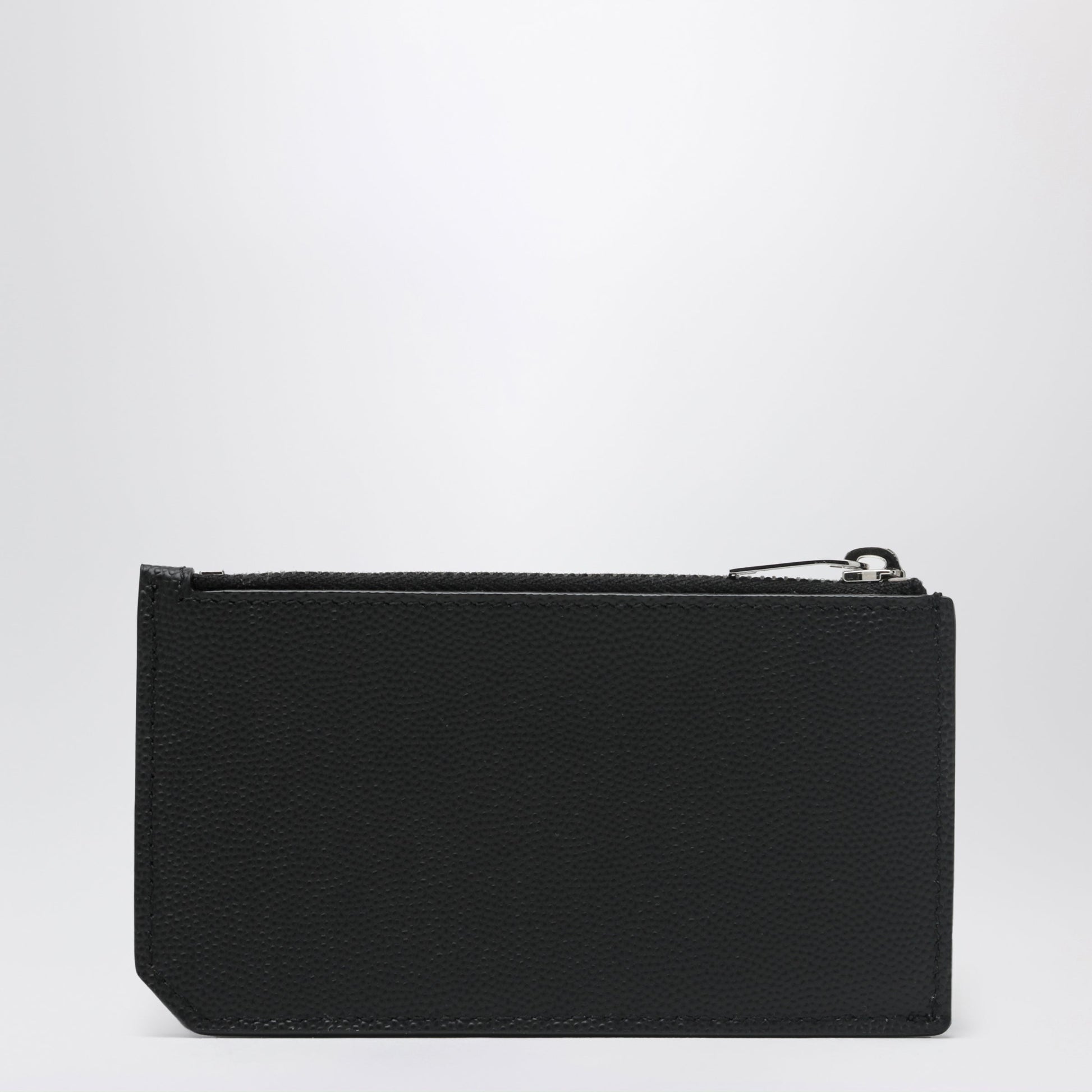 Saint Laurent Black Fragments Card Holder With Zip Men SAINT LAURENT