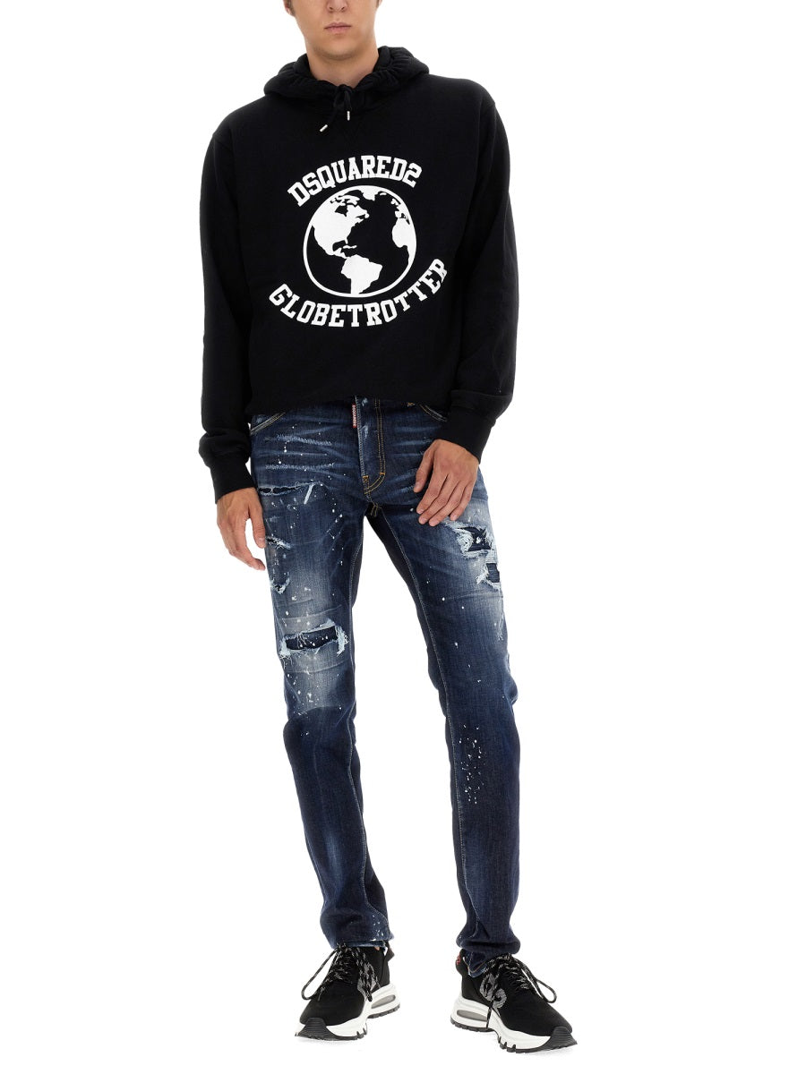 Dsquared Men Globetrotter Sweatshirt DSQUARED2