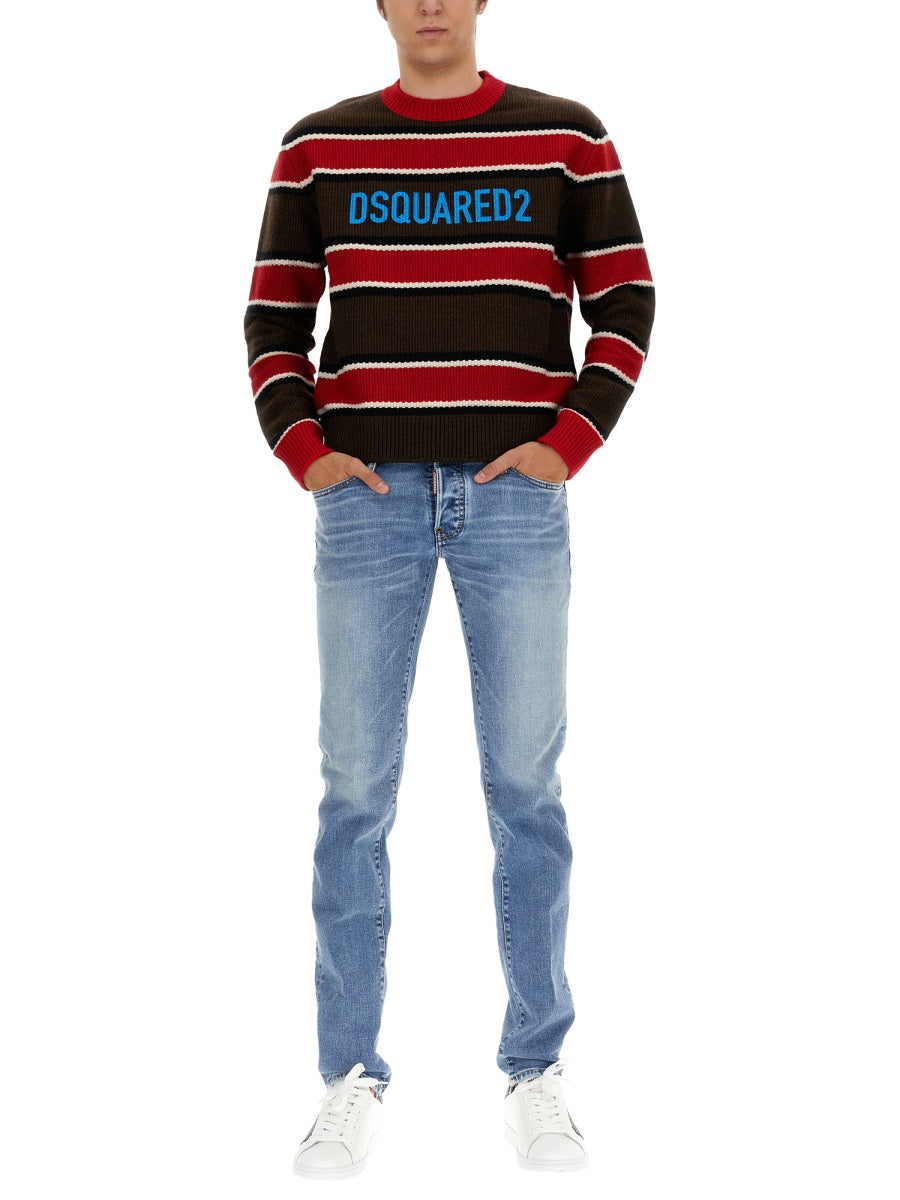Dsquared Men Jersey With Logo DSQUARED2