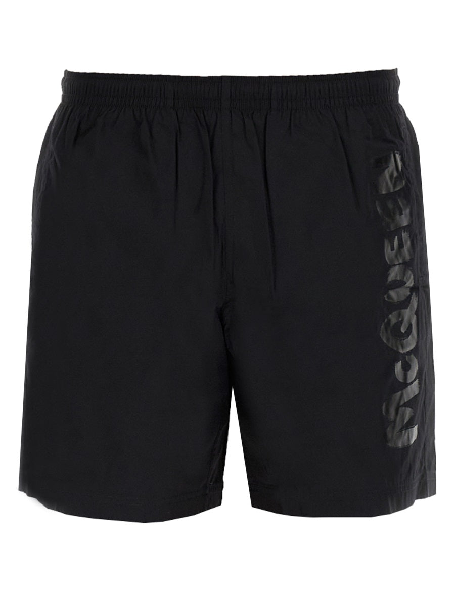 Alexander Mcqueen Men Graffiti Logo Swimsuit ALEXANDER MCQUEEN