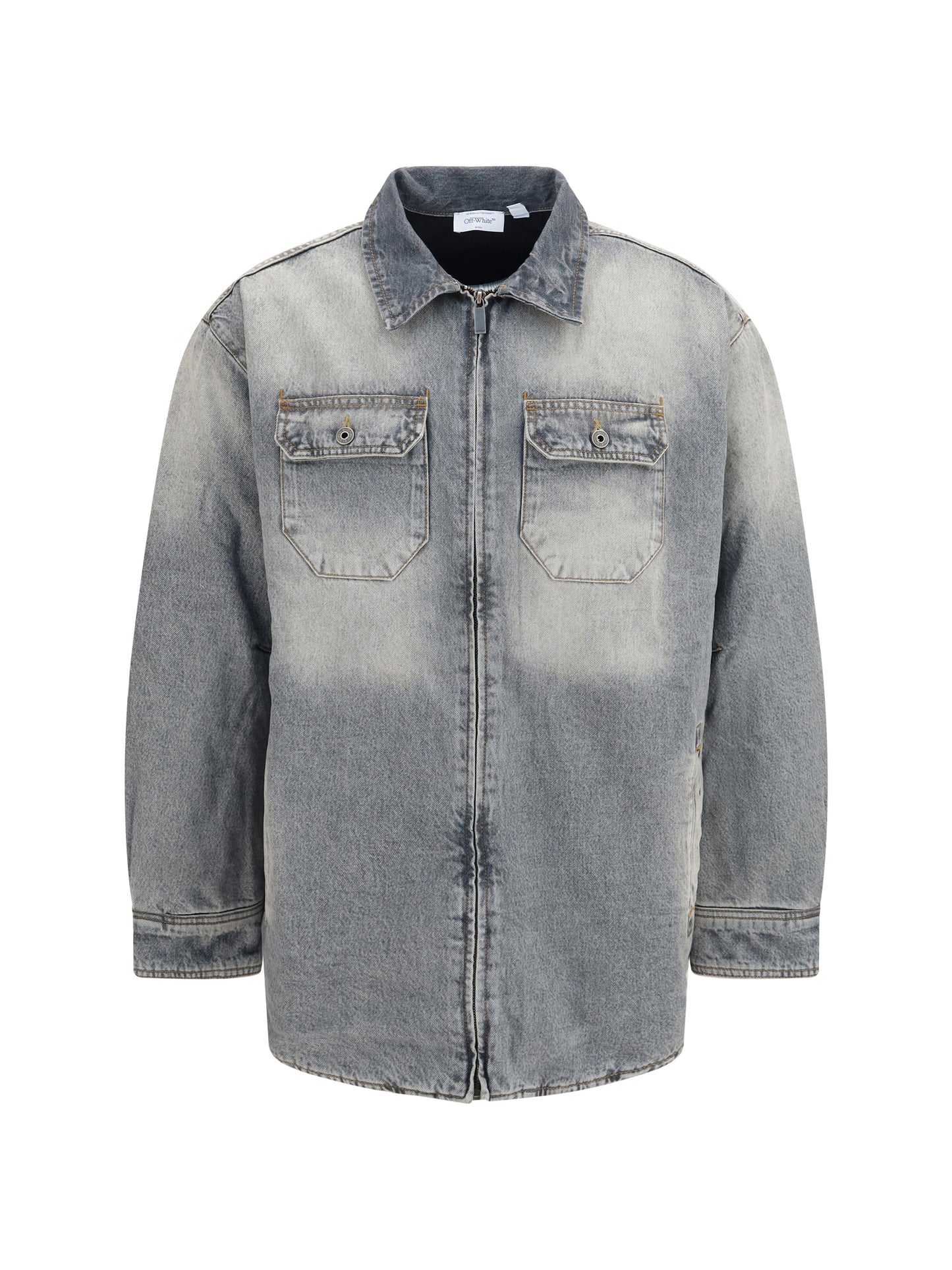 Off-White Men Oversized Workwear Denim Shirt OFF-WHITE