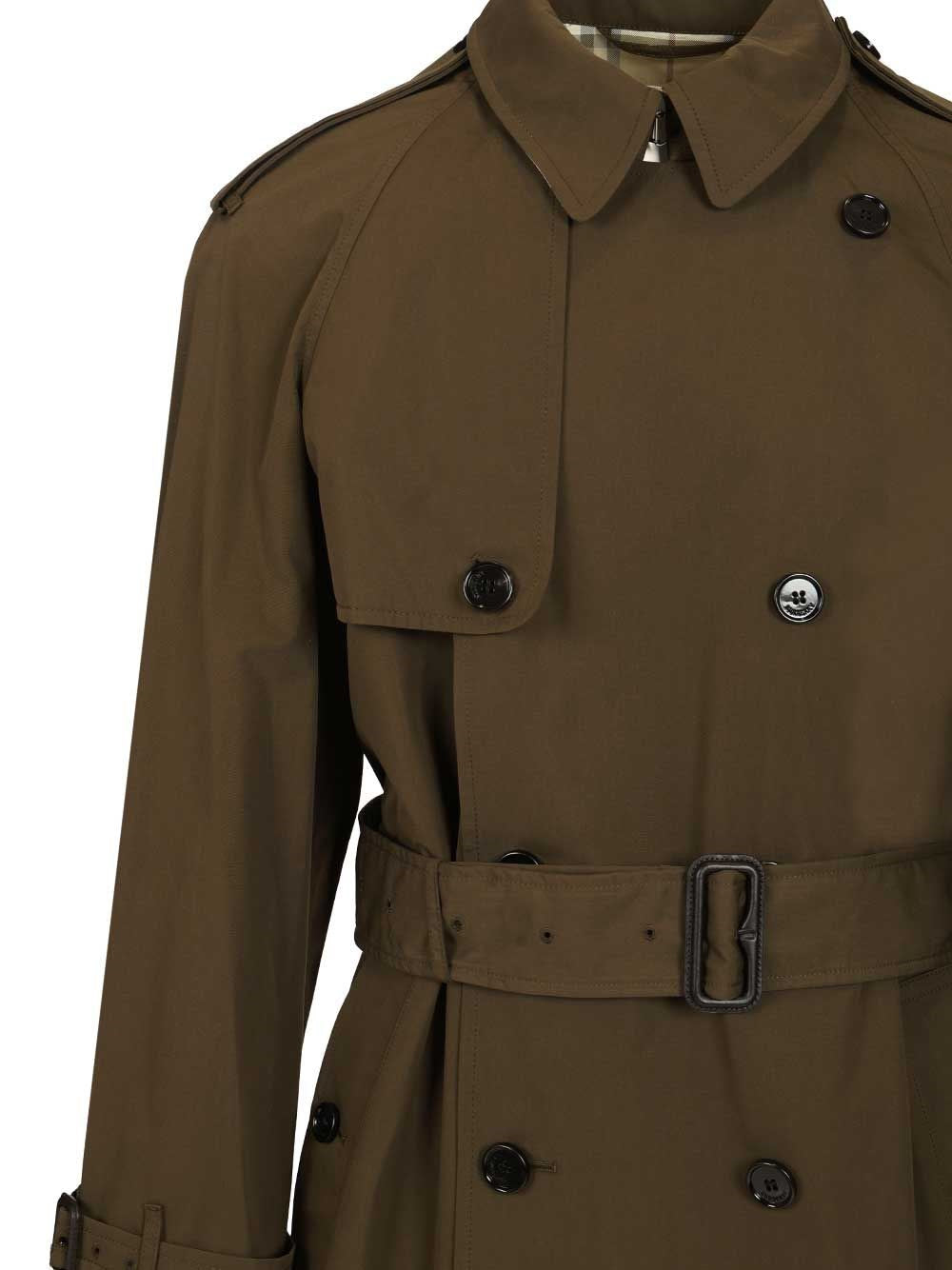 Burberry Men Long And Light Cotton Trench Coat BURBERRY