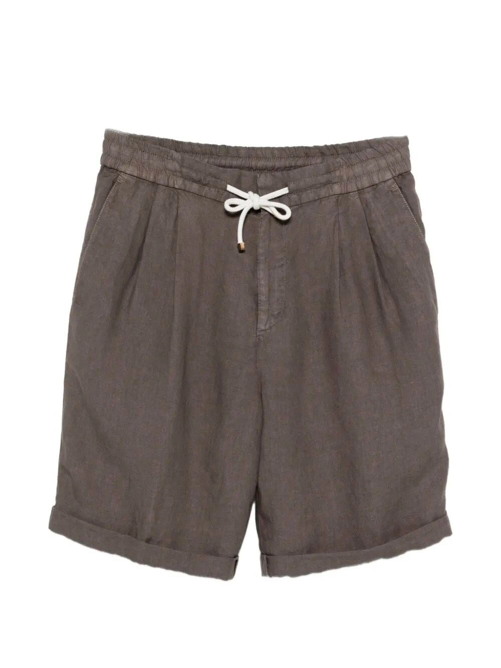 Brunello Cucinelli Men Linen Bermuda BRUNELLO CUCINELLI