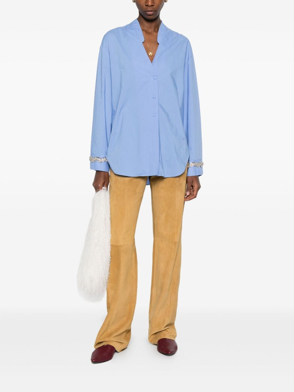 Forte_Forte Women Men's Shirt With Embroidery FORTE FORTE